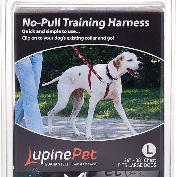 Lupine Pet Other - No-Pull Training Harness - Blue plaid, size Large NIB